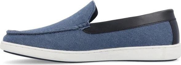 Vance Mens Corey Moc Toe Loafer Blue - Image 5
