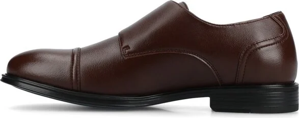 Vance Mens Dillon Cap-toe Double Monk Strap Dress Shoe, Black - Image 3