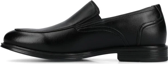 Vance Mens Emilio Mock-toe Slip-on Dress Loafer, Black - Image 2