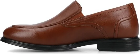 Vance Mens Emilio Mock-toe Slip-on Dress Loafer, Black - Image 3