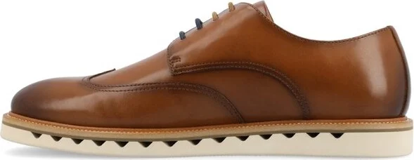 Vance Mens Evander Wingtip Lace-up Derby, Black - Image 3