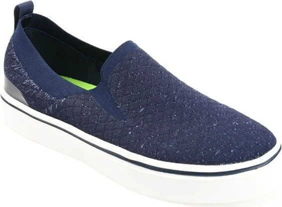 Vance Mens Hamlin Casual Knit Slip-on Sneaker Grey