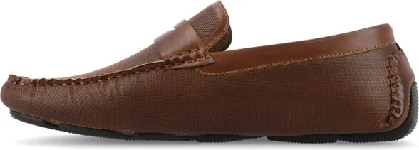 Vance Mens Isaiah Slip-on Driving Loafer, Cognac - Image 4