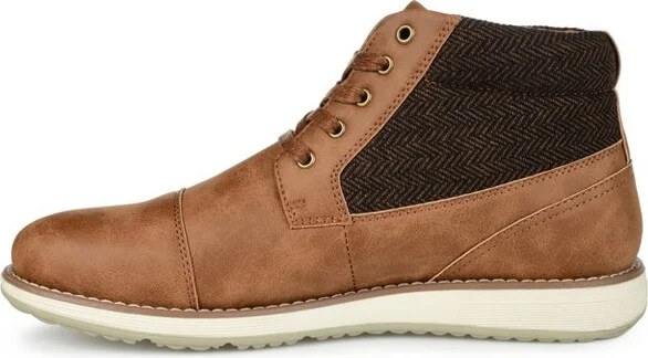 Vance Mens Jones Cap Toe Ankle Boot Black - Image 3