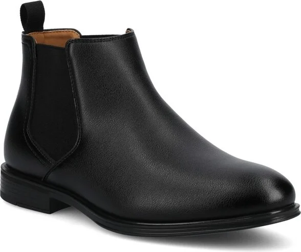 Vance Men's Josiah Medium and Wide Width Chelsea Boot, Black 11.5W