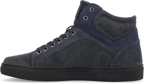 Vance Mens Justin High Top Sneaker Navy - Image 2