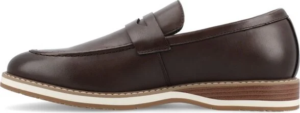 Vance Mens Kahlil Slip-on Penny Loafer, Brown - Image 2