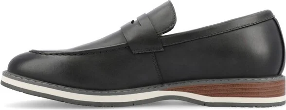 Vance Mens Kahlil Slip-on Penny Loafer, Brown - Image 3