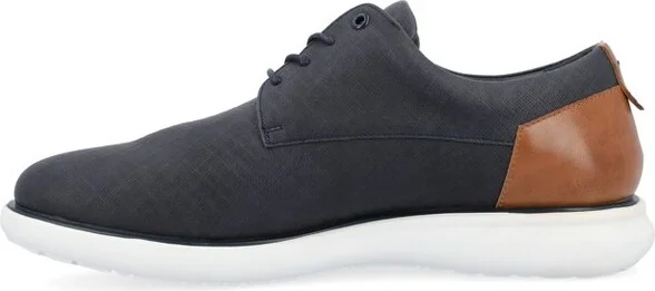 Vance Mens Kirkwell Lace-up Casual Derby Navy - Image 2