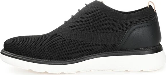 Vance Mens Lamont Knit Casual Dress Shoe Black - Image 2