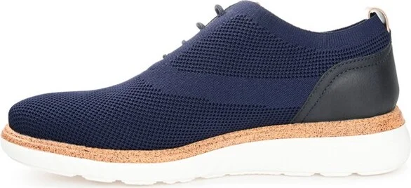 Vance Mens Lamont Knit Casual Dress Shoe Black - Image 3