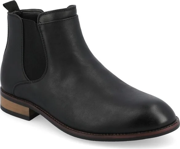 Vance Men's Landon Chelsea Dress Boot, Black