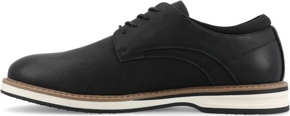 Vance Mens Leon Lace-up Casual Dress Shoe, Black - Image 4