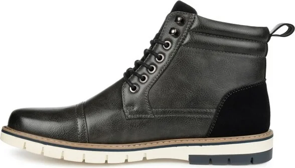 Vance Mens Lucien Cap Toe Ankle Boot Grey - Image 2