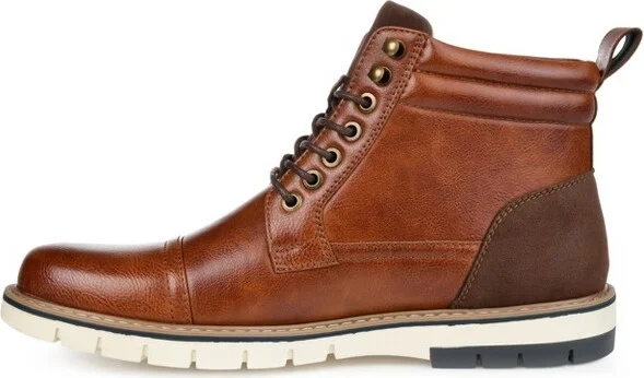Vance Mens Lucien Cap Toe Ankle Boot Grey - Image 3