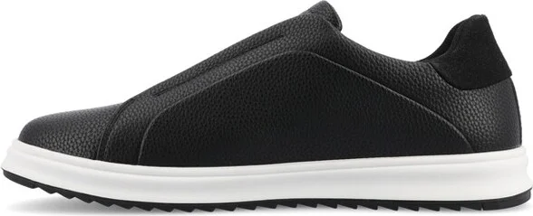 Vance Mens Matteo Medium and Wide Width Slip-on Sneaker, Black 10W - Image 2