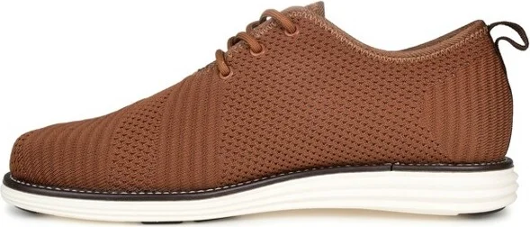 Vance Mens Medium and Wide Width Mens Novak Knit Lace-up Round Toe Dress Shoe, Black - Image 4