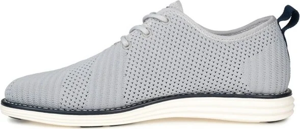 Vance Mens Medium and Wide Width Mens Novak Knit Lace-up Round Toe Dress Shoe, Black - Image 5