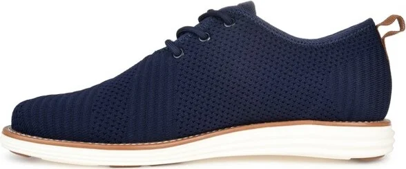 Vance Mens Medium and Wide Width Mens Novak Knit Lace-up Round Toe Dress Shoe, Black - Image 6