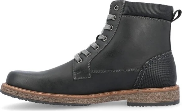 Vance Mens Metcalf Lace-up Ankle Boot Charcoal - Image 2