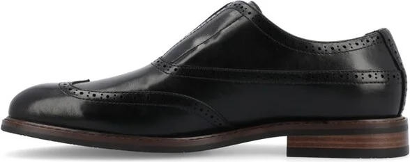 Vance Mens Nikola Slip-on Oxford Dress Shoe, Black - Image 2