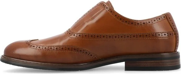Vance Mens Nikola Slip-on Oxford Dress Shoe, Black - Image 3