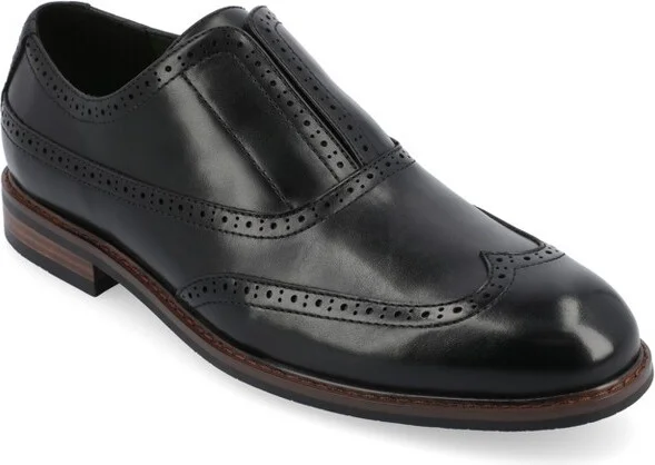 Vance Mens Nikola Slip-on Oxford Dress Shoe, Black