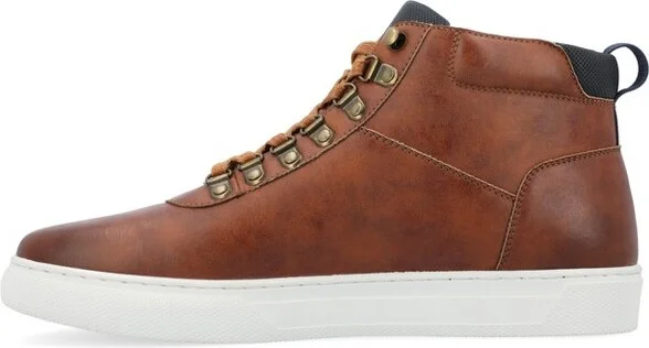 Vance Mens Ortiz Lace-up High Top Sneaker Brown - Image 10