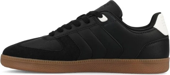 Vance Mens Pitch T-Toe Low Top Court Sneaker, Black - Image 2
