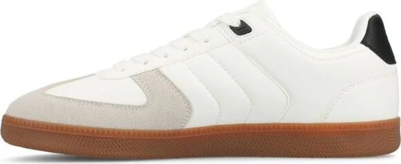 Vance Mens Pitch T-Toe Low Top Court Sneaker, Black - Image 3