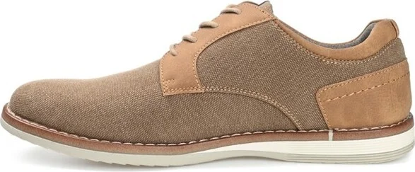 Vance Mens Romano Textile Casual Dress Shoe Tan - Image 2
