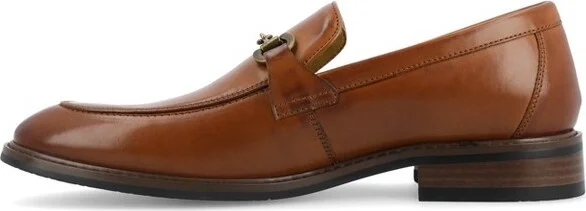 Vance Mens Rupert Slip-on Bit Loafer, Cognac - Image 3