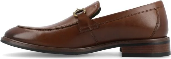 Vance Mens Rupert Slip-on Bit Loafer, Cognac - Image 4