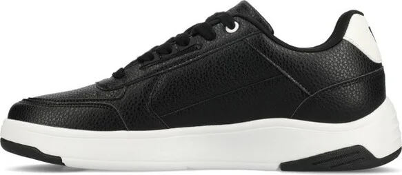 Vance Mens Swift Comfort Medium and Wide Width Perforated Low Top Sneaker, Black 12W - Image 2