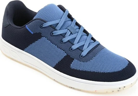 Vance Mens Topher Knit Athleisure Sneaker Blue