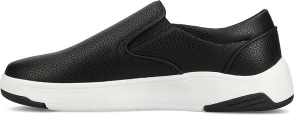 Vance Mens Townes Comfort Perforated Slip-on Sneaker, White - Image 4