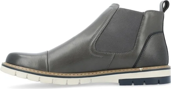 Vance Mens Waylon Pull-on Chelsea Boot Brown - Image 3