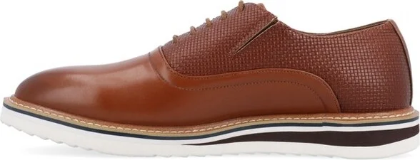 Vance Mens Weber Plain Toe Hybrid Dress Shoe Chestnut - Image 2