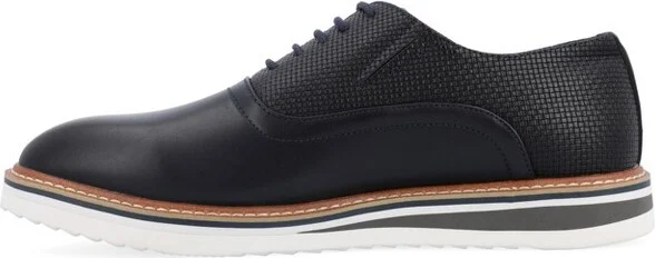 Vance Mens Weber Plain Toe Hybrid Dress Shoe Chestnut - Image 3