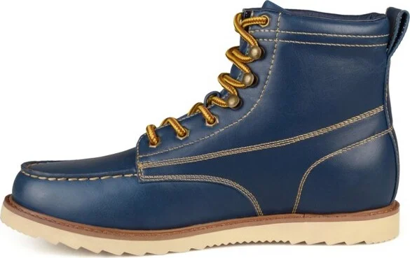 Vance Mens Wyatt Mock Toe Boot Blue - Image 2