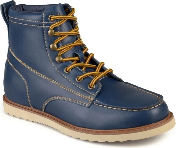Vance Mens Wyatt Mock Toe Boot Blue