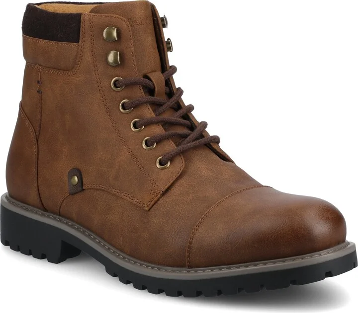 Vance Men's Yukkon Medium and Wide Width Cap Toe Boot