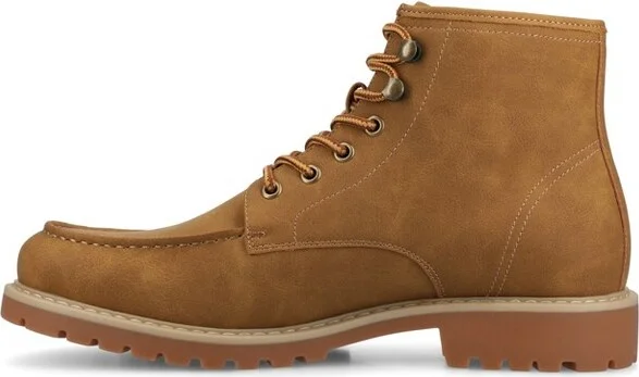 Vance Men's Zeus Medium and Wide Width Moc Toe Boot, Black - Image 3