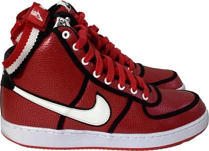 Vandal High DS Sneakers in Red Leather