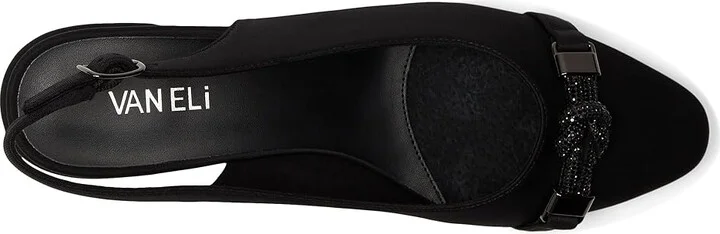 Vaneli Aldora Women's Wedge Shoes Black Owi Fabric : 8 N (AA), Textile - Image 2