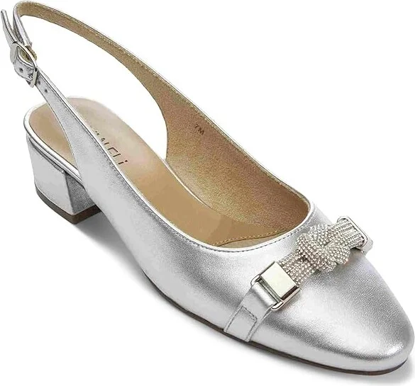 Vaneli Aldora Women's Wedge Shoes Silver Mercury : 5.5 M (B), Textile - Image 4