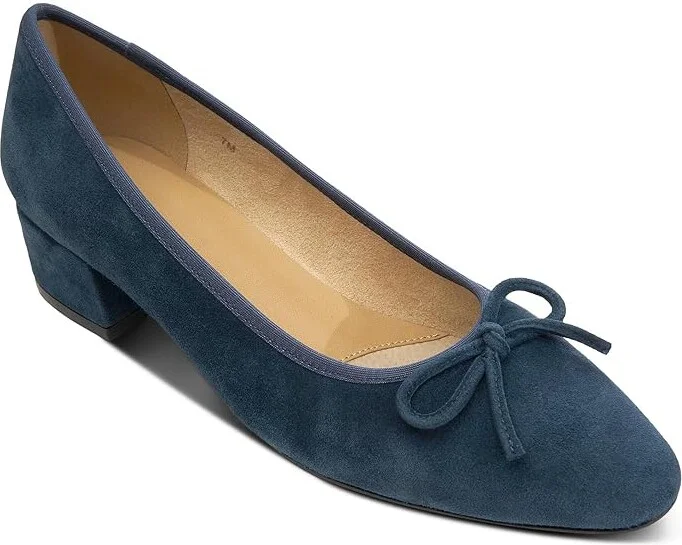 Vaneli Aleka Women's Wedge Shoes Navy Suede : 7.5 N (AA) - Image 4