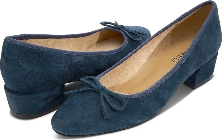 Vaneli Aleka Women's Wedge Shoes Navy Suede : 7.5 N (AA)