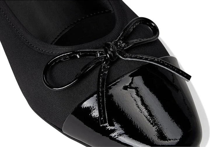 Vaneli Alesya Women's Flat Shoes Black Owi/Black Patent : 8 M (B), Leather/Suede - Image 7
