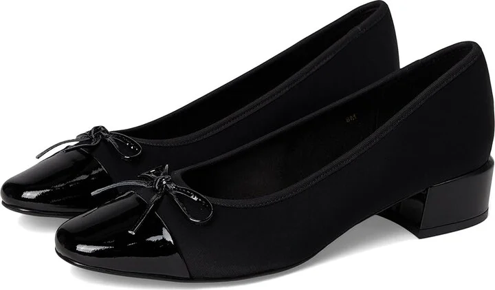 Vaneli Alesya Women's Flat Shoes Black Owi/Black Patent : 8 M (B), Leather/Suede